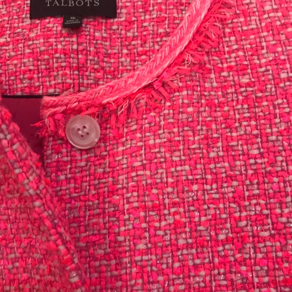 Hot Pink Tweed Suit Jacket - NEW - Picture 4 of 4